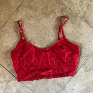 Red bralette